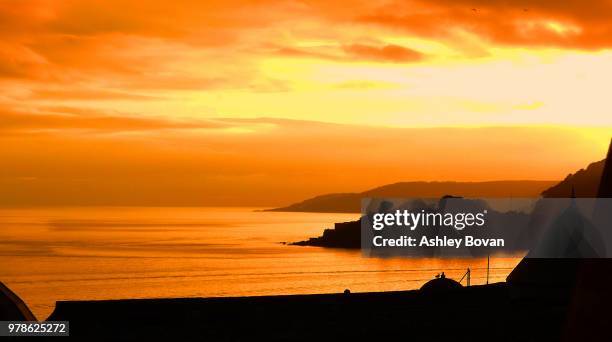 sunset - plymouth, devon, england - boven stock pictures, royalty-free photos & images