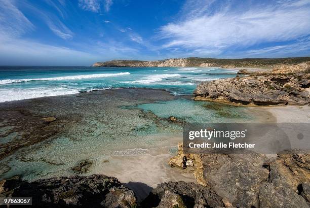 pennington bay kangaroo island sa - south australia beach stock pictures, royalty-free photos & images