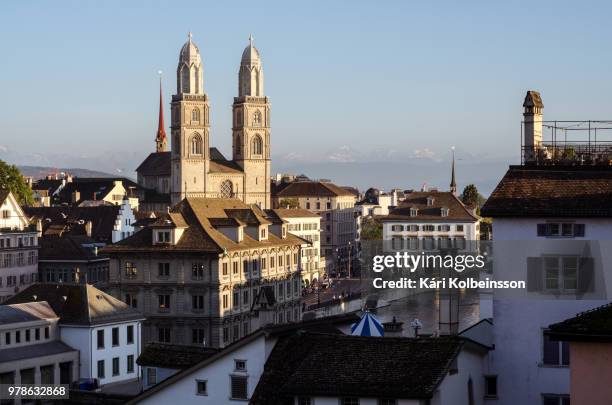 the great minster - grossmunster cathedral stock pictures, royalty-free photos & images