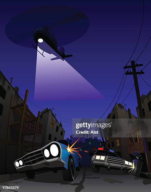 illustrations, cliparts, dessins animés et icônes de de police poursuite - malfaiteur