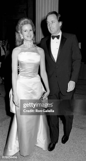 Blaine Trump and Robert Trump attend 15th Annual Diana Vreeland Costume Exhibit on December 8, 1986 at the Metropolitan Museum of Art in New York...