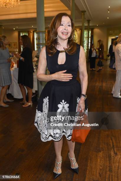 Vicky Leandros attends the 1st Ladies Lunch in cooperation with Eagles Charity Golf Club at the Hotel Suellberg on June 19, 2018 in Hamburg, Germany.