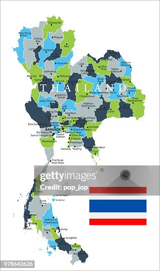Map of Thailand - Vector Map of Thailand - Vector