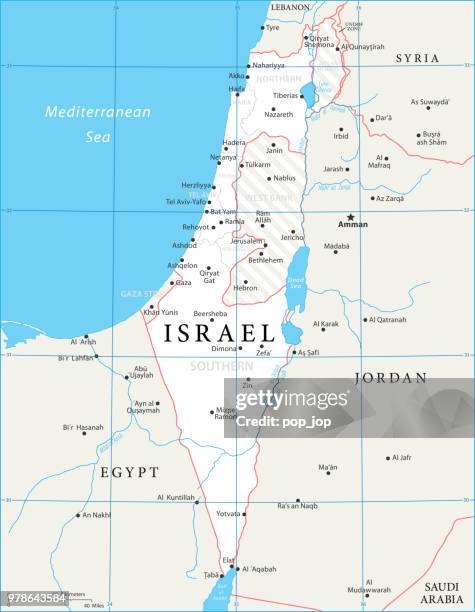 stockillustraties, clipart, cartoons en iconen met 02 - israël - wit 10 - negev