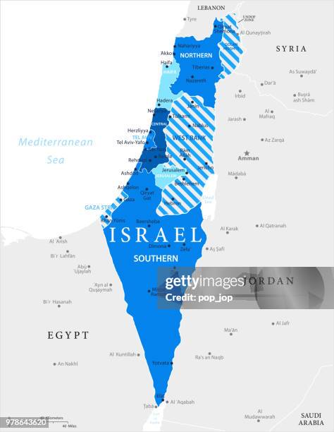 03 - israel - blue spot 10 - negev stock illustrations