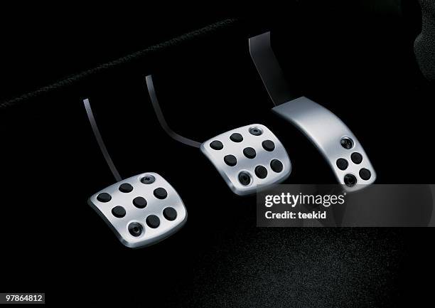 car pedal-chrome pedals - accelerator stock pictures, royalty-free photos & images