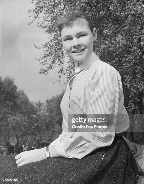 Year-old English actress Judi Dench, 8th May 1957. She is shortly to play the Virgin Mary in a production of the York Mystery Plays - her first...