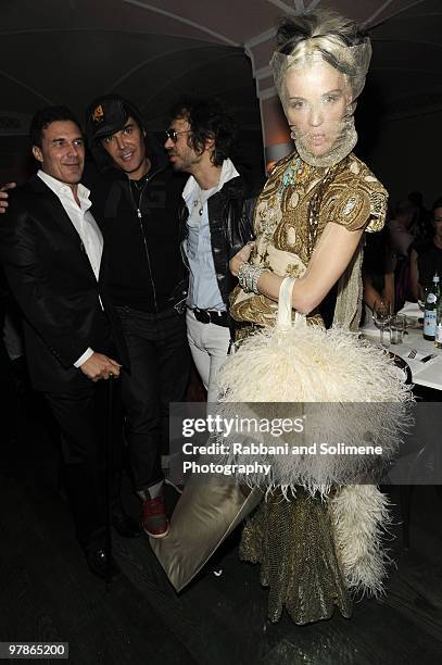 Daphne Guinness attends The PURPLE Fashion Magazine Dinner during Mercedes-Benz Fashion Week at Kenmare on February 14, 2010 in New York City.