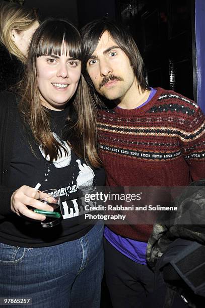 Kate Mulleavy and Jason Schwartzman attends the Rodarte Fall 2010 after party during Mercedes-Benz Fashion Week at Black Market on February 16, 2010...