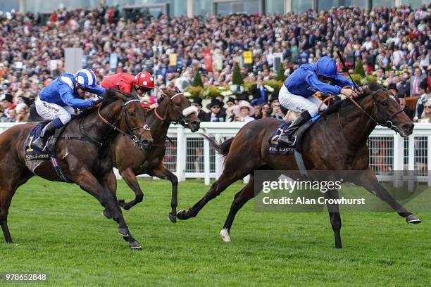 William Buick riding Blue Point wins The King's Stand Stakes on day 1 of Royal Ascot at Ascot Racecourse on June 19, 2018 in Ascot, England.