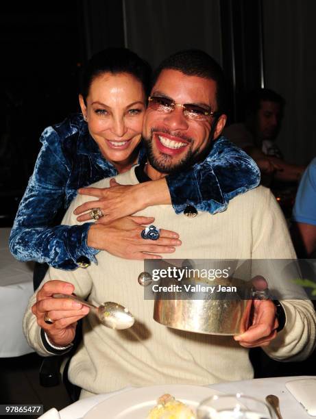 Shoe designer Lisa Pilner and Al Reynolds attends the birthday celebration at Mr Chow at W South Beach on March 18, 2010 in Miami Beach, Florida.