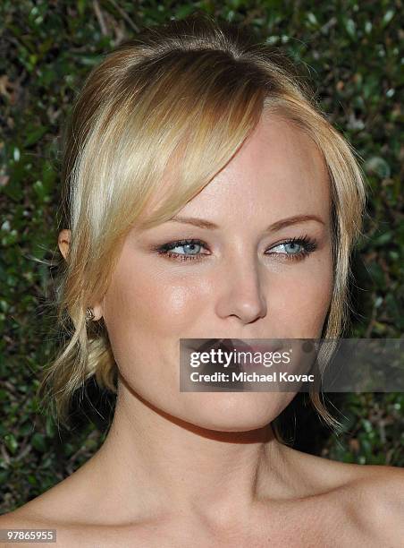 Actress Malin Akerman performs at the Ferrari 458 Italia Brings Funds for Haiti Relief event at Fleur de Lys on March 18, 2010 in Los Angeles,...