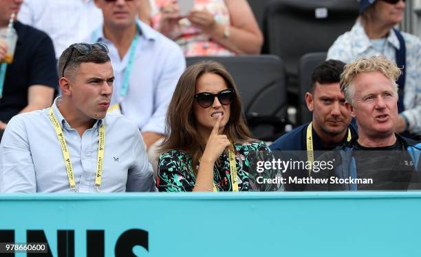 Kim Murray looks on during Day Two of the Fever-Tree Championships at Queens Club on June 19, 2018 in London, United Kingdom.