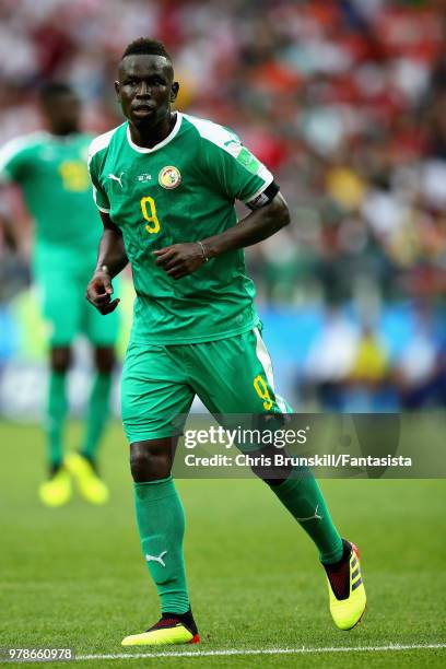 Mame Biram Diouf of Senegal in action during the 2018 FIFA World Cup Russia group H match between Poland and Senegal at Spartak Stadium on June 19,...