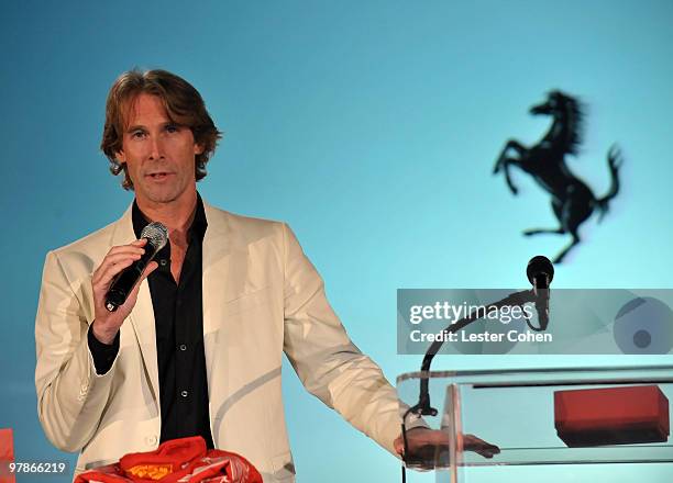 Director/producer Michael Bay attends the Ferrari 458 Italia auction event to benefit Haiti held at Fleur de Lys on March 18, 2010 in Los Angeles,...