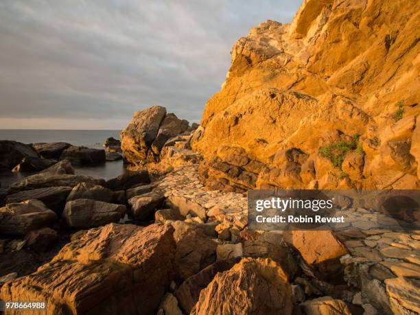 sentier du littoral - littoral - fotografias e filmes do acervo