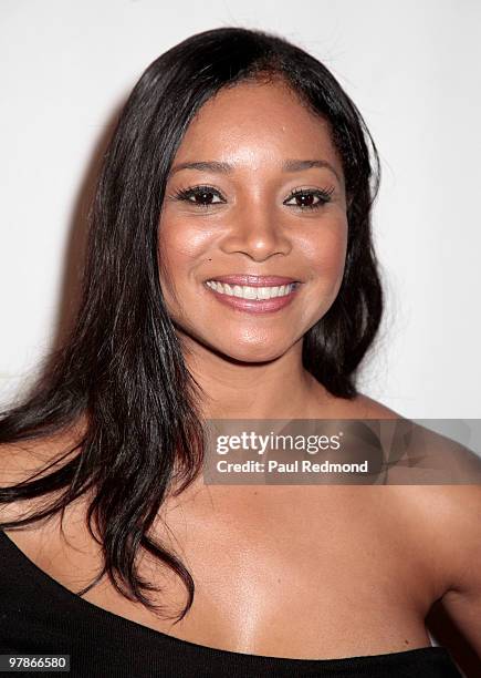 Actress Tamala Jones arrives at the presentation of Yotam Solomon's Fall/Winter 2010 Line on March 18, 2010 in Los Angeles, California.