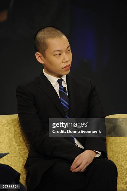 Fashion Designer Jason Wu was a guest on "THE VIEW," Friday, March 19, 2010 airing on the Disney General Entertainment Content via Getty Images...