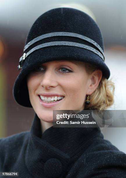 Zara Phillips attends Gold Cup day of the Cheltenham Festival on March 19, 2010 in Cheltenham, England.