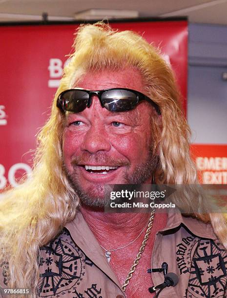 Television personality Duane "Dog" Chapman promotes "When Mercy Is Shown, Mercy Is Given" at Borders Wall Street on March 19, 2010 in New York City.