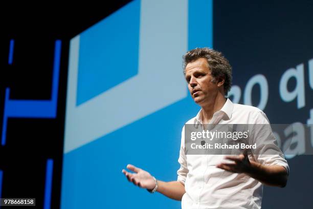 Arthur Sadoun speaks onstage during the Publicis and Arthur Sadoun session at the Cannes Lions Festival 2018 on June 19, 2018 in Cannes, France.