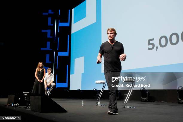 Nick Law speaks onstage during the Publicis and Arthur Sadoun session at the Cannes Lions Festival 2018 on June 19, 2018 in Cannes, France.