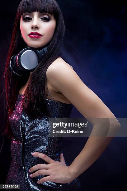 music - dj portrait stock pictures, royalty-free photos & images