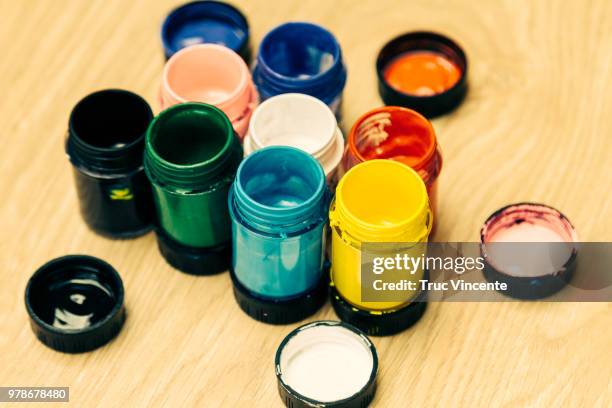 color bottle 2 - basting brush stock pictures, royalty-free photos & images