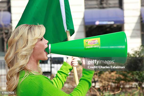 Actress Alison Sweeney hosts Zyrtec "Race Against Your Allergies" at Madison Square Park on March 19, 2010 in New York, New York.