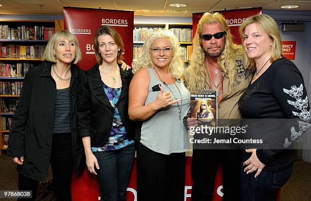 Ellen Archer of Hyperion Publishing,Marie Coolman of Hyperion Publishing, Beth Chapman, Duane Chapman and co-author Laura Morton pose for a photo...