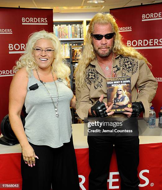 Media personality Duane Chapman , known in the media as "Dog the Bounty Hunter" is joined by his wife Beth Chapman as he promotes his book "When...