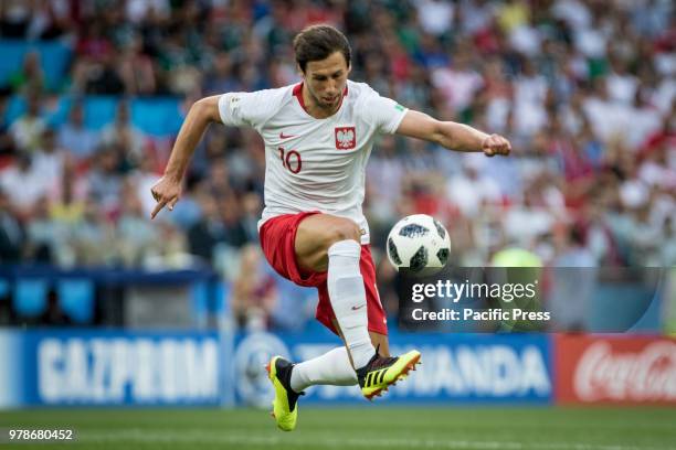 Grzegorz Krychowiak during the match between Poland and Senegal, valid for the first round of Group H of the 2018 World Cup, held at the Spartak...