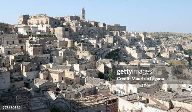 General view of Matera Sassi during FIGC 120 Years Exhibition on June 19, 2018 in Matera, Italy.