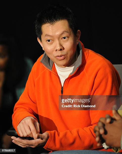 Panelist/Grammy award winning Engineer Phil Tan attends GRAMMY Career Day 2010 at the Dekalb School of the Arts on March 18, 2010 in Avondale...