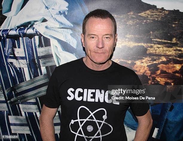 Bryan Cranston attends the "Breaking Bad" National RV Tour final stop at Military Island, Times Square on March 19, 2010 in New York City.