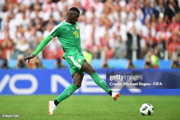 Mbaye Niang of Senegal scores the 2nd Senegal goal during the 2018 FIFA World Cup Russia group H match between Poland and Senegal at Spartak Stadium...