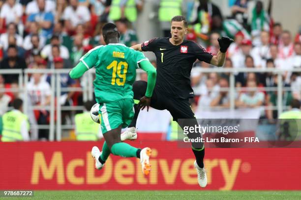 Wojciech Szczesny of Poland fails to tackle Mbaye Niang of Senegal, who goes on to score his sides second goal during the 2018 FIFA World Cup Russia...