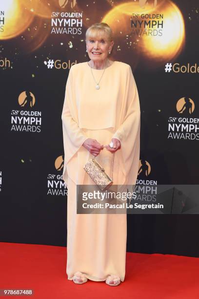 Betty Williams attends the closing ceremony and Golden Nymph awards of the 58th Monte Carlo TV Festival on June 19, 2018 in Monte-Carlo, Monaco.