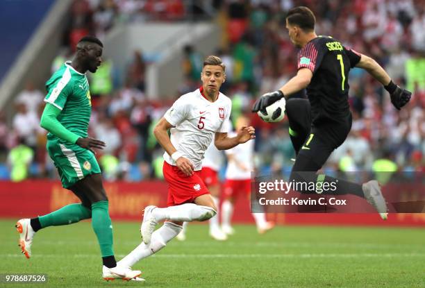 Wojciech Szczesny of Poland fails to tackle Mbaye Niang of Senegal, who goes on to score his sides second goal during the 2018 FIFA World Cup Russia...