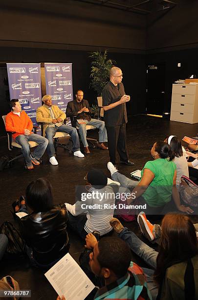 Senior VP Grammy Foundation/Moderator David Sears , Panelist - Grammy award winning Engineer Phil Tan, Recording Artist Calvin Richardson and Radio...