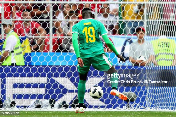 Baye Niang of Senegal scores his sides second goal during the 2018 FIFA World Cup Russia group H match between Poland and Senegal at Spartak Stadium...