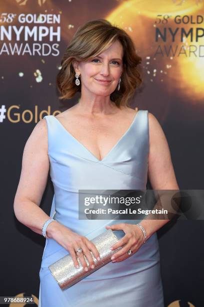 Anne Sweeney attends the closing ceremony and Golden Nymph awards of the 58th Monte Carlo TV Festival on June 19, 2018 in Monte-Carlo, Monaco.