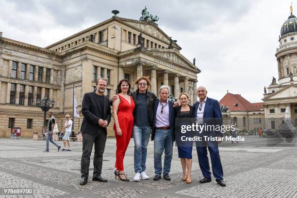 Sebastian Knauer, Gunta Cese, Dieter Maschine Birr, Gerhard Kaempfe, Katharine Mehrling and Mario Hempel during the Classic Open air press conference...