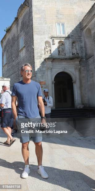 Head coach of Italy Roberto Mancini in Matera prior FIGC 120 Years Exhibition on June 19, 2018 in Matera, Italy.