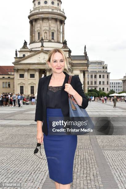 Katharine Mehrling during the Classic Open air press conference on June 19, 2018 in Berlin, Germany.