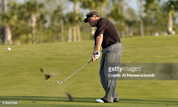 Carl Pettersson competes in the second round of the Honda Classic, March 12, 2004 at Palm Beach Gardens, Florida.