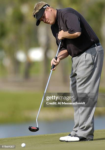 Carl Pettersson competes in the second round of the Honda Classic, March 12, 2004 at Palm Beach Gardens, Florida.