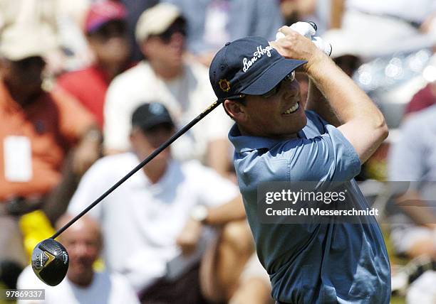 Justin Leonard competes in the second round of the Honda Classic, March 12, 2004 at Palm Beach Gardens, Florida.