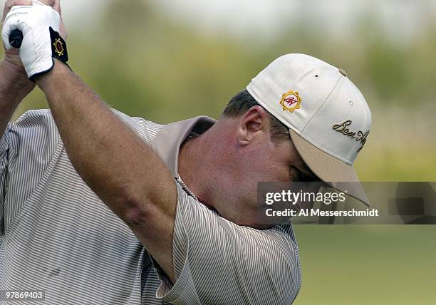 Hal Sutton competes in the second round of the Honda Classic, March 12, 2004 at Palm Beach Gardens, Florida.