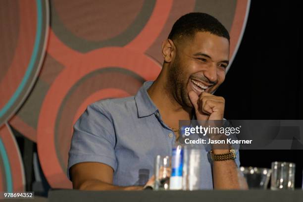 Angelo Diaz on stage during the American Black Film Festival - Celebrity Scene Stealers Presented By TV One at Loews Miami Beach Hotel on June 15,...